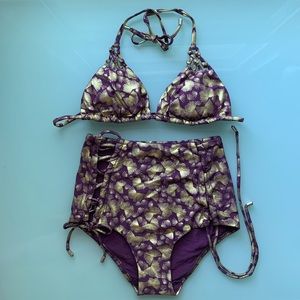 NWT Debenhams Bikini Set w/ Gold Hardware